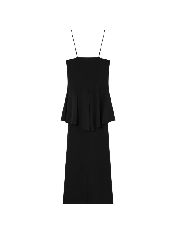 Emporio Armani Two-piece Effect Crêpe Dress in Black