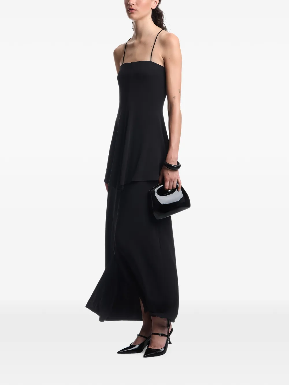 Emporio Armani Jurk met tweedelig effect Zwart