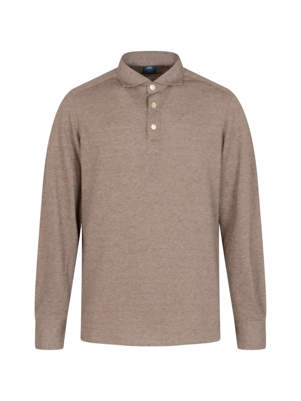 Finamore 1925 Napoli long-sleeve polo shirt - Marrone