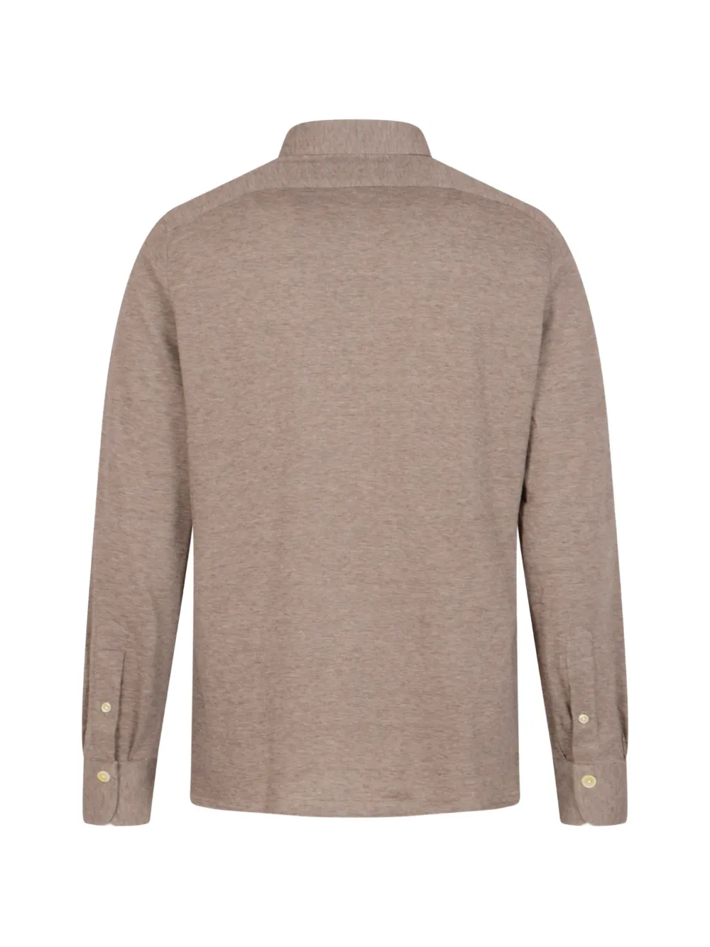 Finamore 1925 Napoli Poloshirt met lange mouwen Bruin