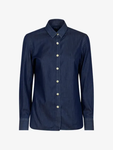 Finamore 1925 Napoli button-up denim shirt
