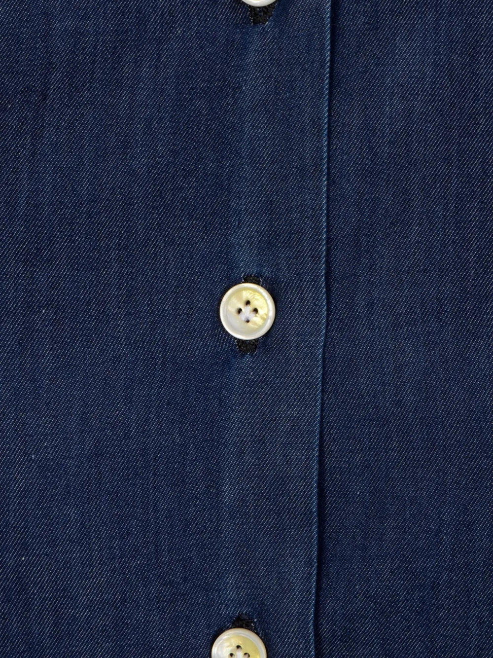 Finamore 1925 Napoli Button-up denim overhemd Blauw