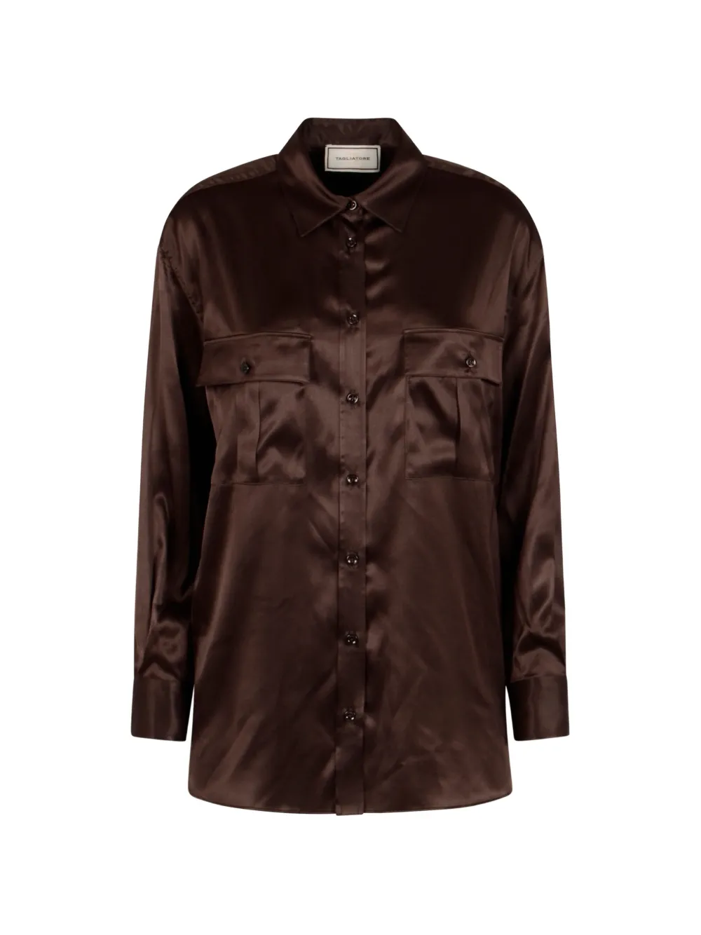 Tagliatore flap-pocket shirt - Marrone