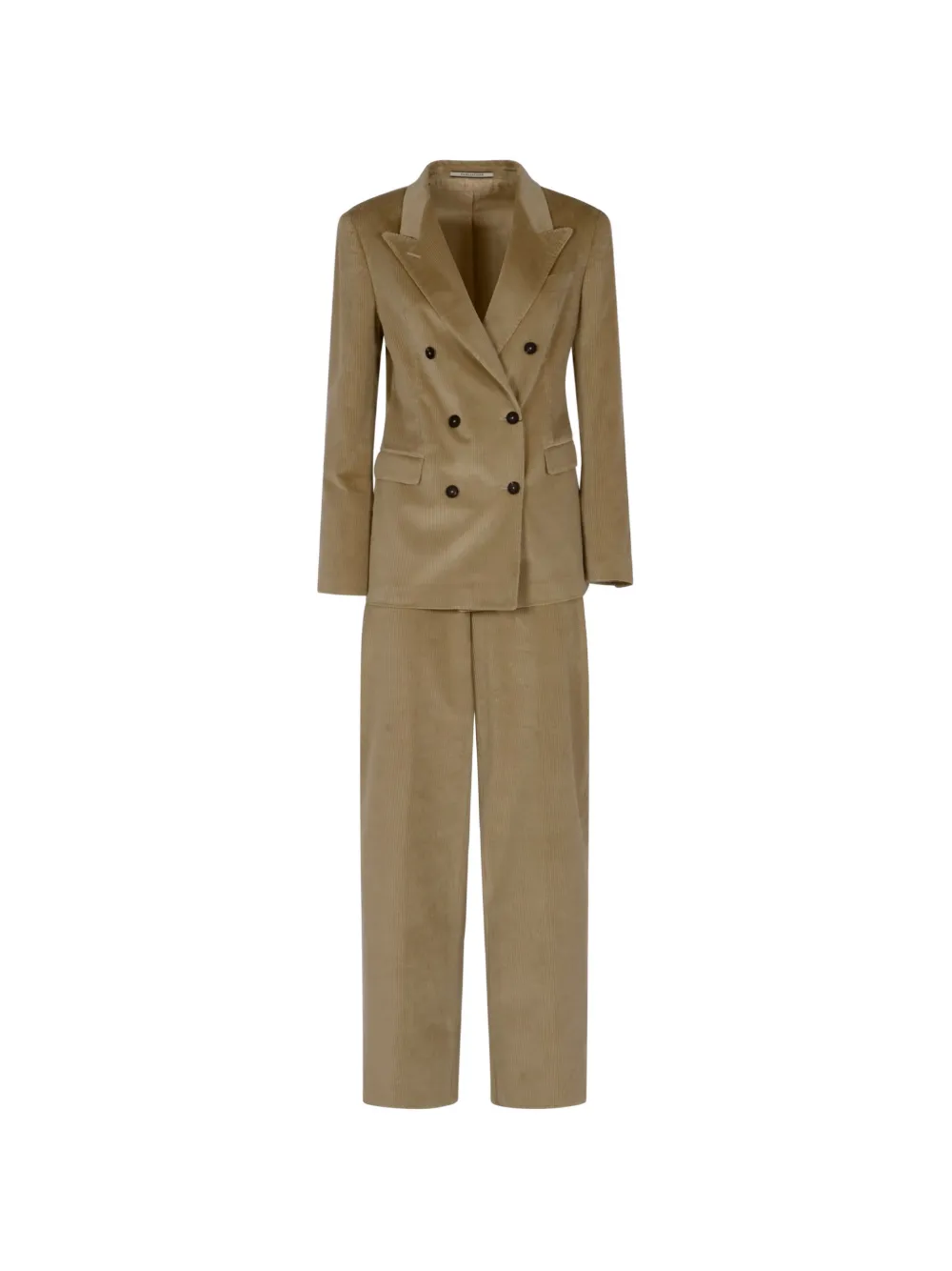 Tagliatore corduroy double-breasted suit - Toni neutri