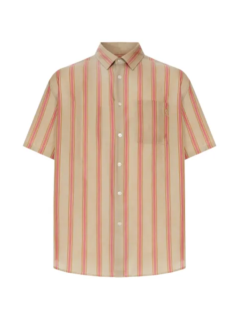 Saint Laurent striped-pattern short-sleeve shirt