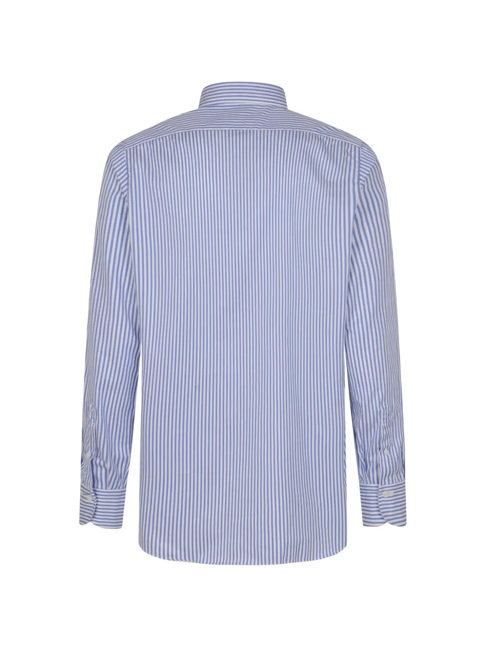 Finamore 1925 Napoli Gestreept overhemd Blauw
