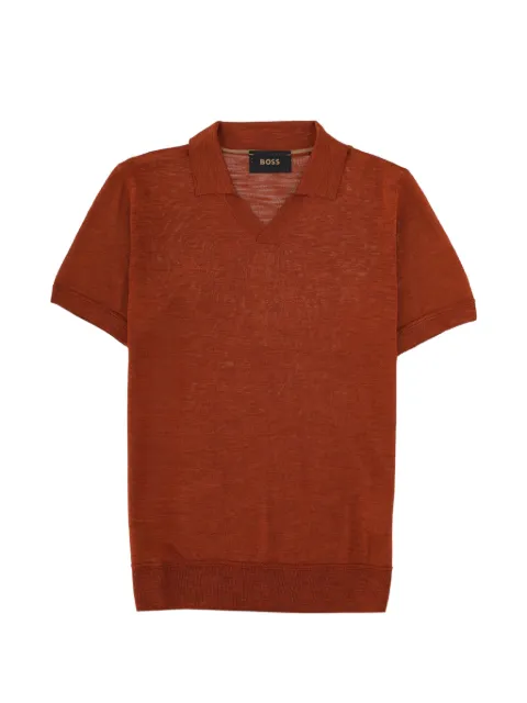 BOSS polo-collar T-shirt