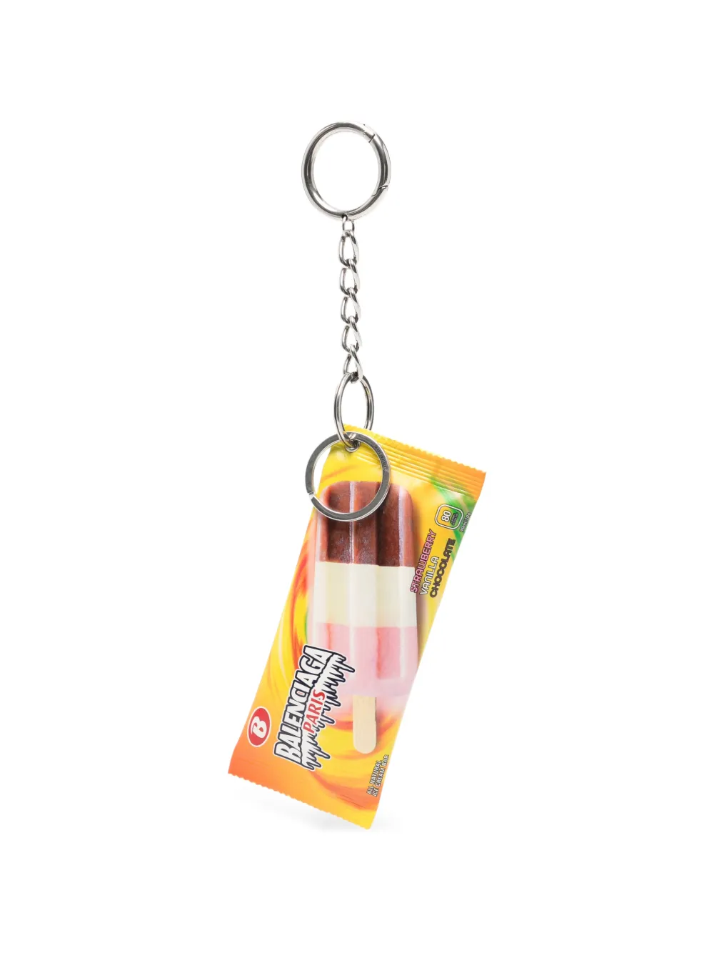 Balenciaga ice-cream-bag keyring - Gelb