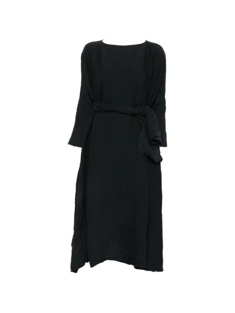 Daniela Gregis belted crinkled-finish midi dress