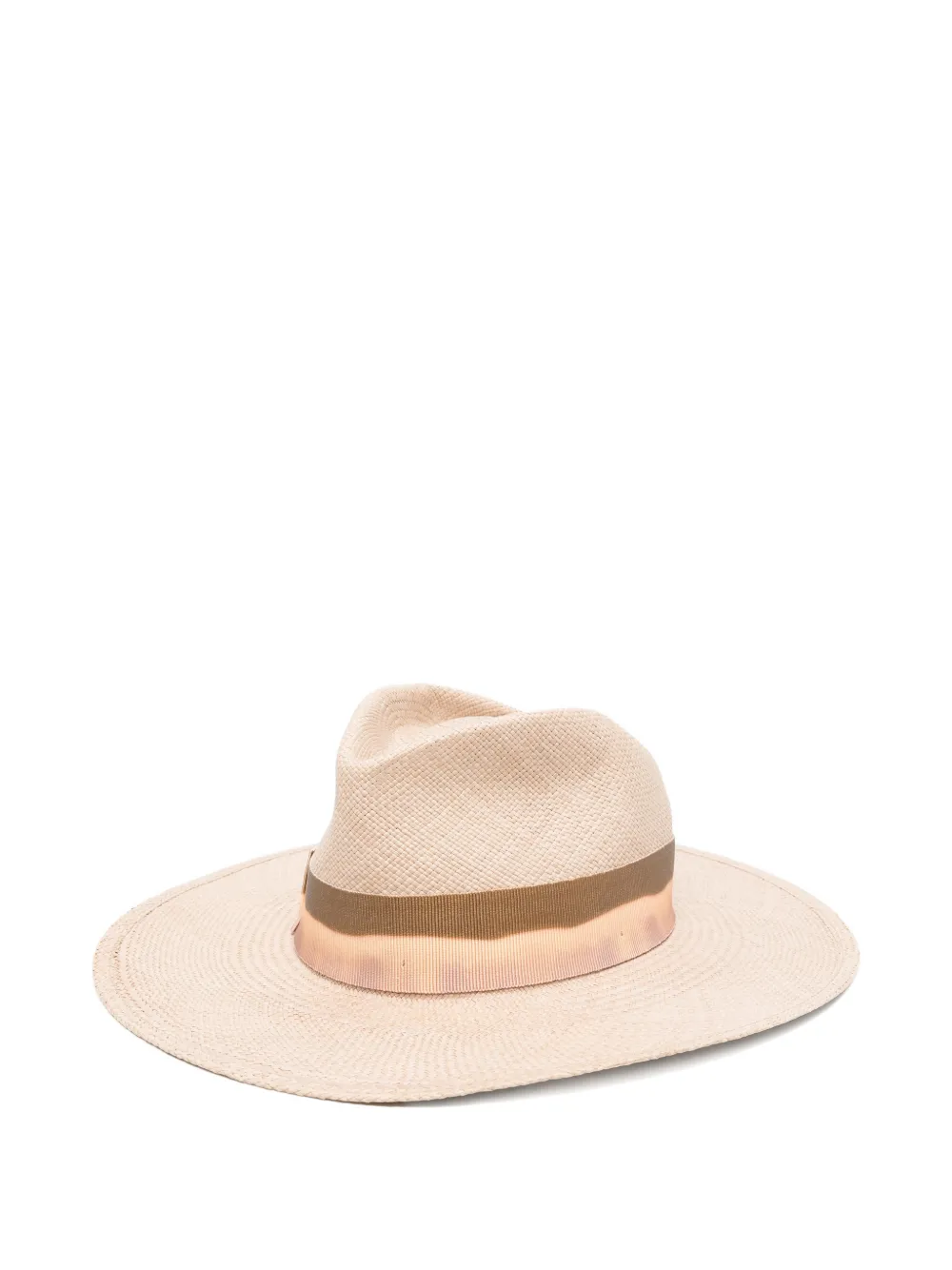 Borsalino wide-brim straw hat - Toni neutri