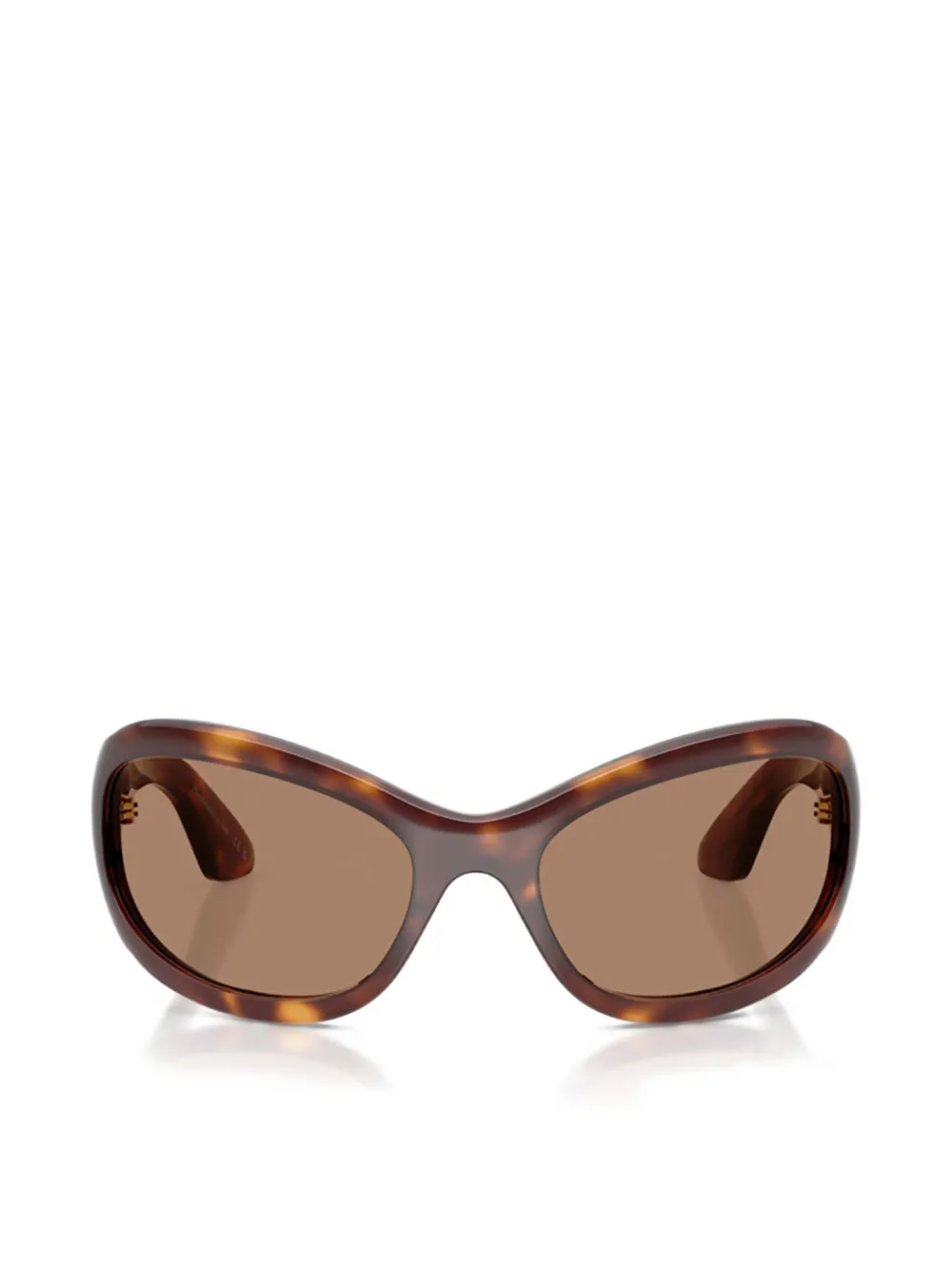 Oliver Peoples tortoiseshell-effect cat-eye sunglasses - Marrone