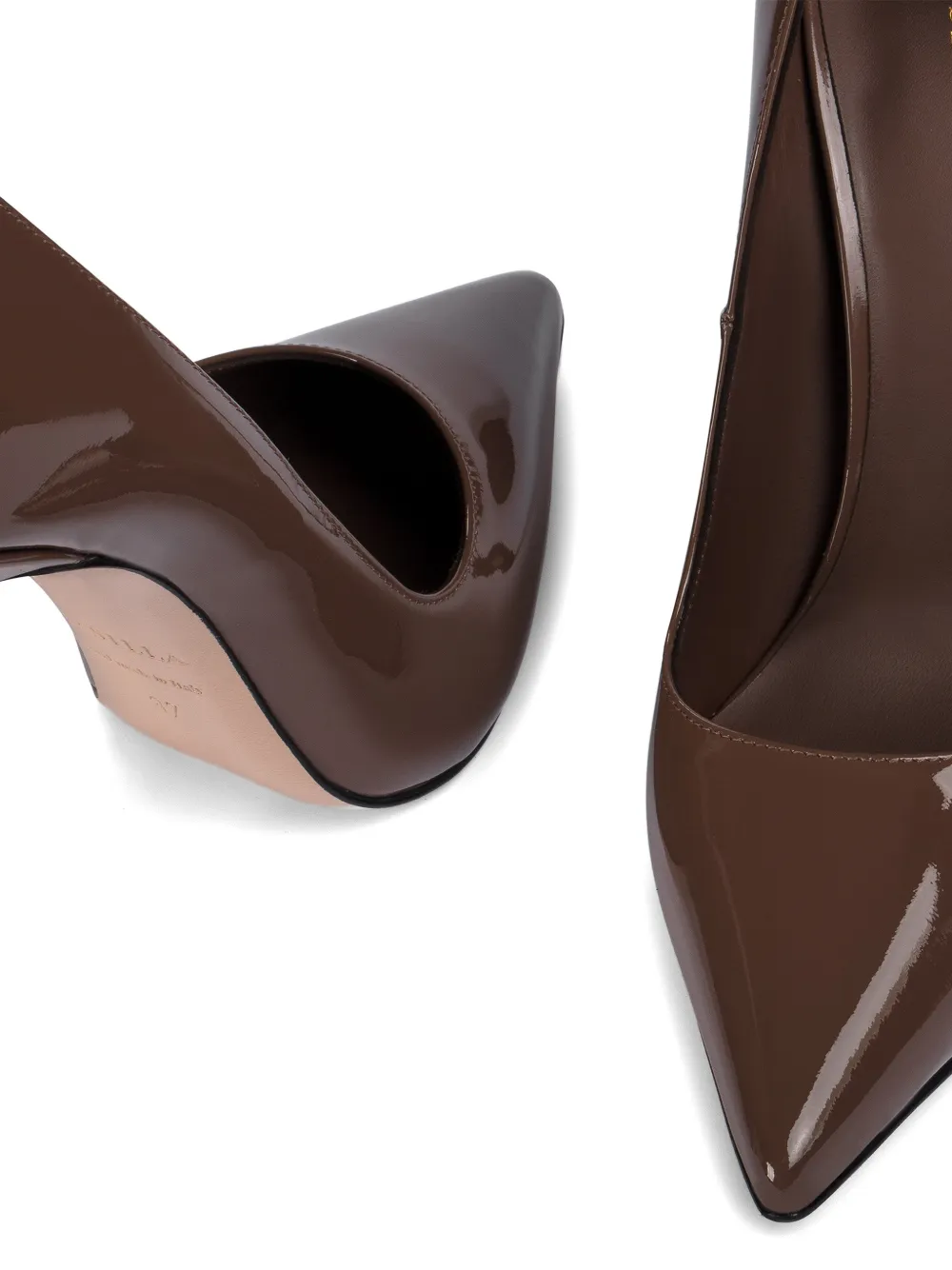 Le Silla 120 mm Eva leren pumps met hak Bruin