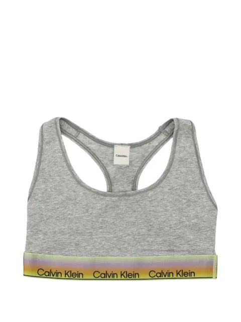 Calvin Klein brasier con espalda nadador y franja del logo