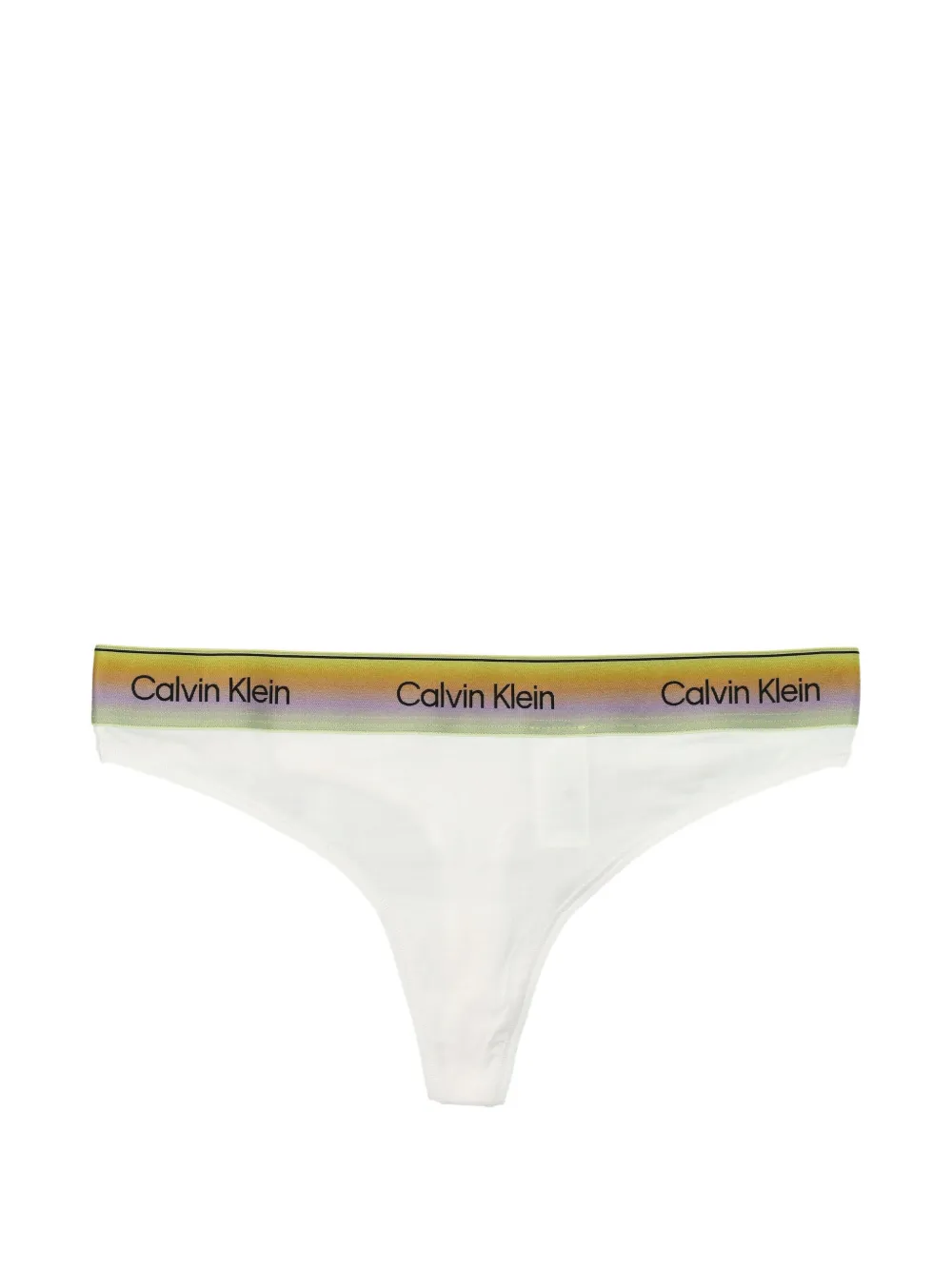 Calvin Klein logo-band thongs - Bianco