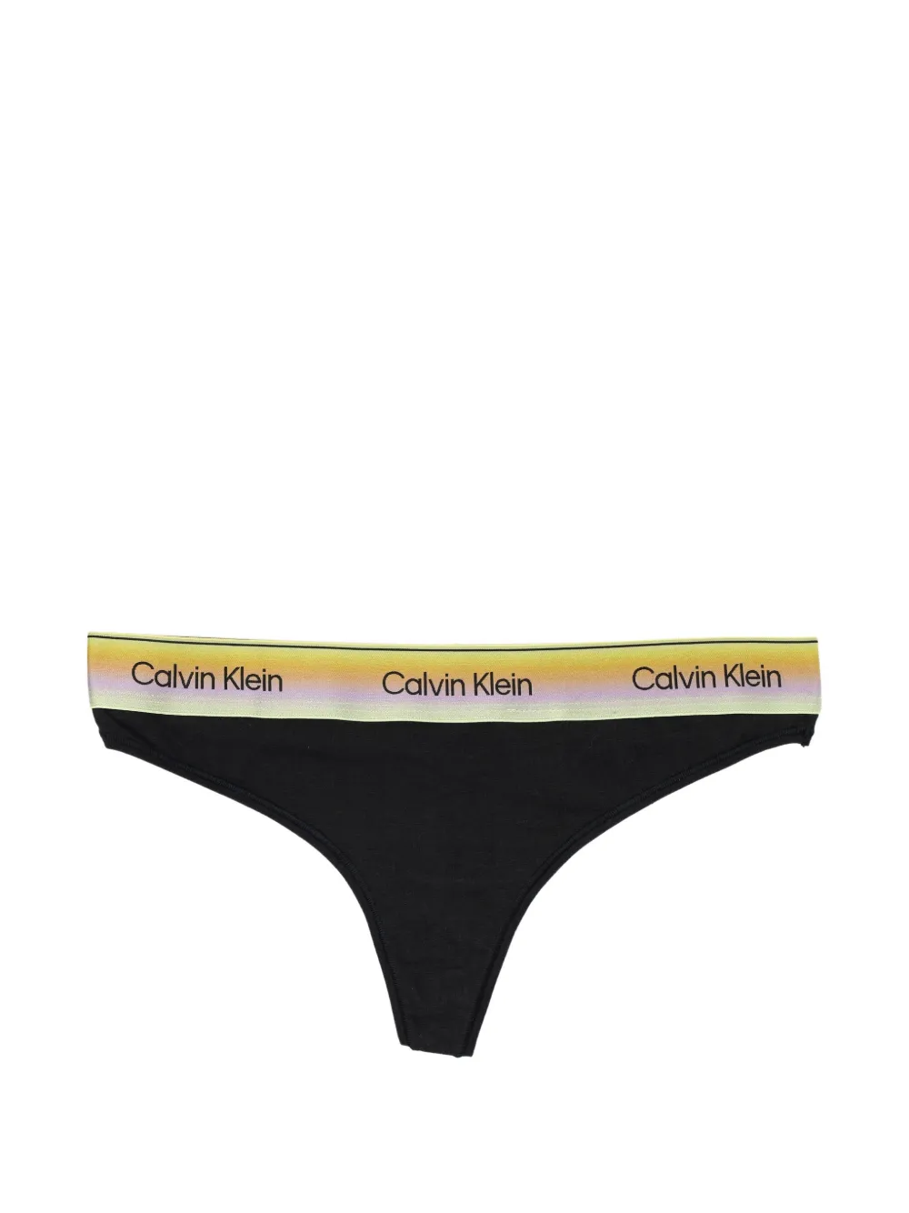 Calvin Klein logo-band thongs - Nero