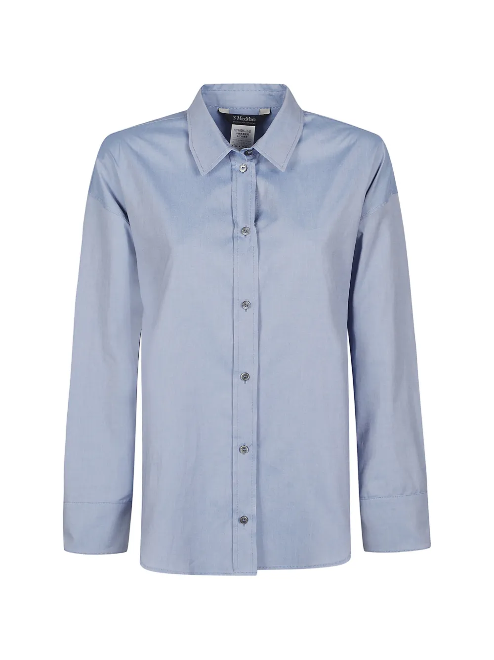 'S Max Mara button-up long-sleeve shirt - Blu
