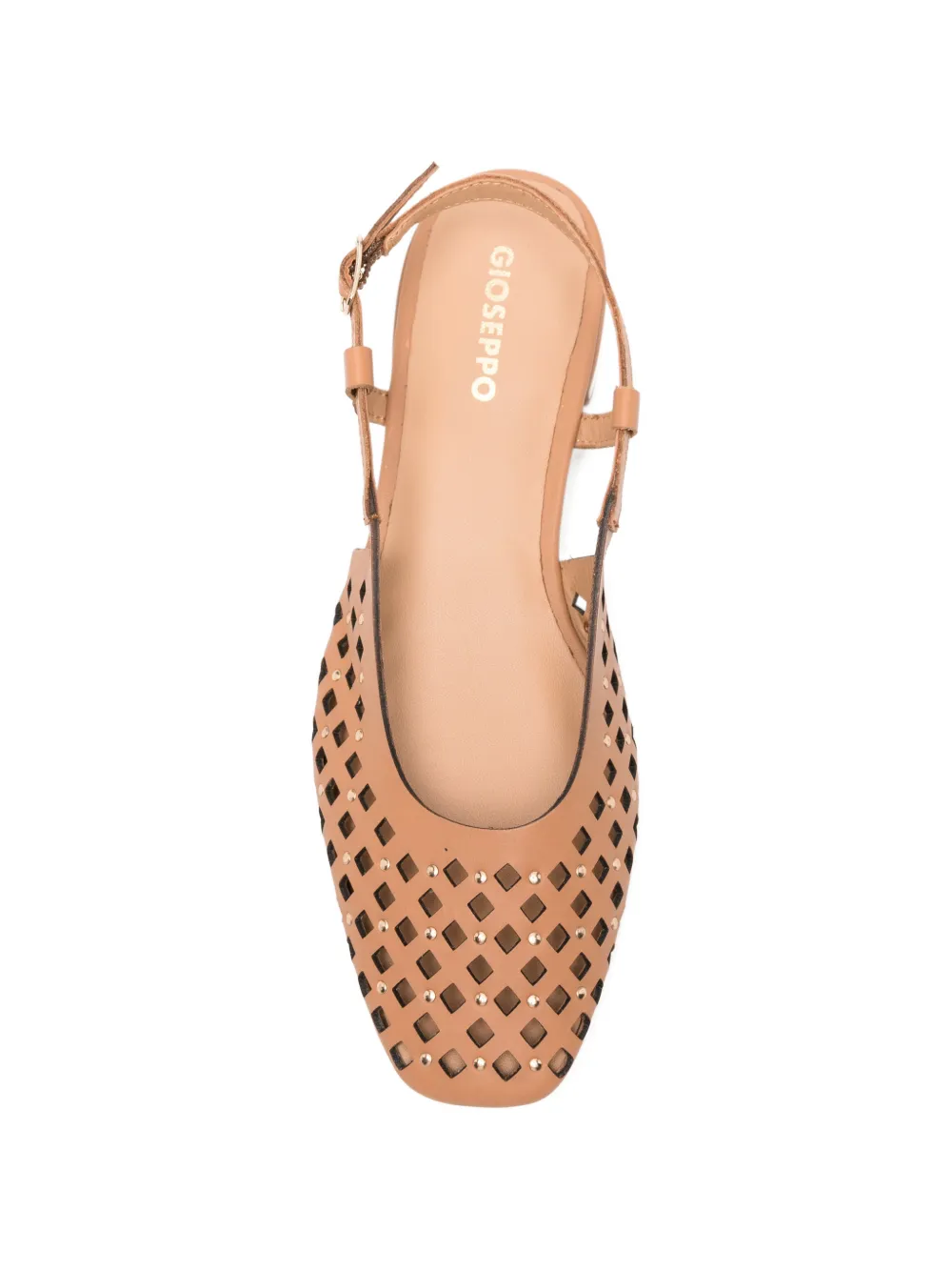 gioseppo Kyaka uitgesneden pumps met studs Bruin