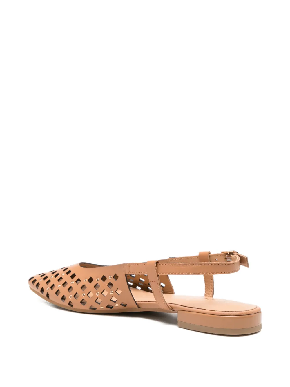 gioseppo Kyaka uitgesneden pumps met studs Bruin