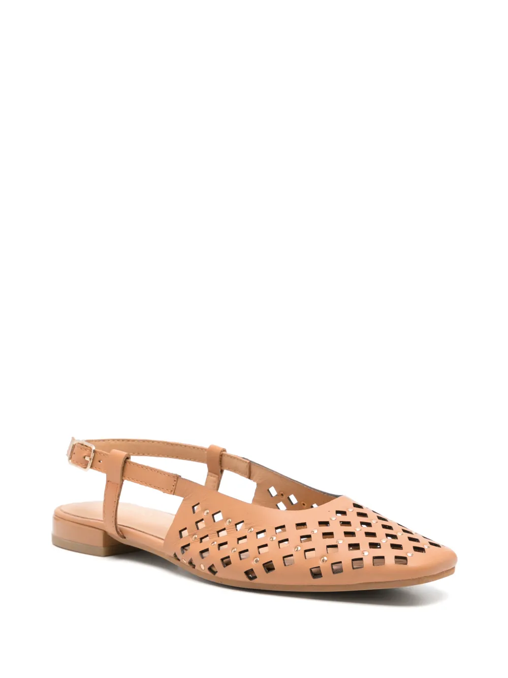 gioseppo Kyaka uitgesneden pumps met studs Bruin