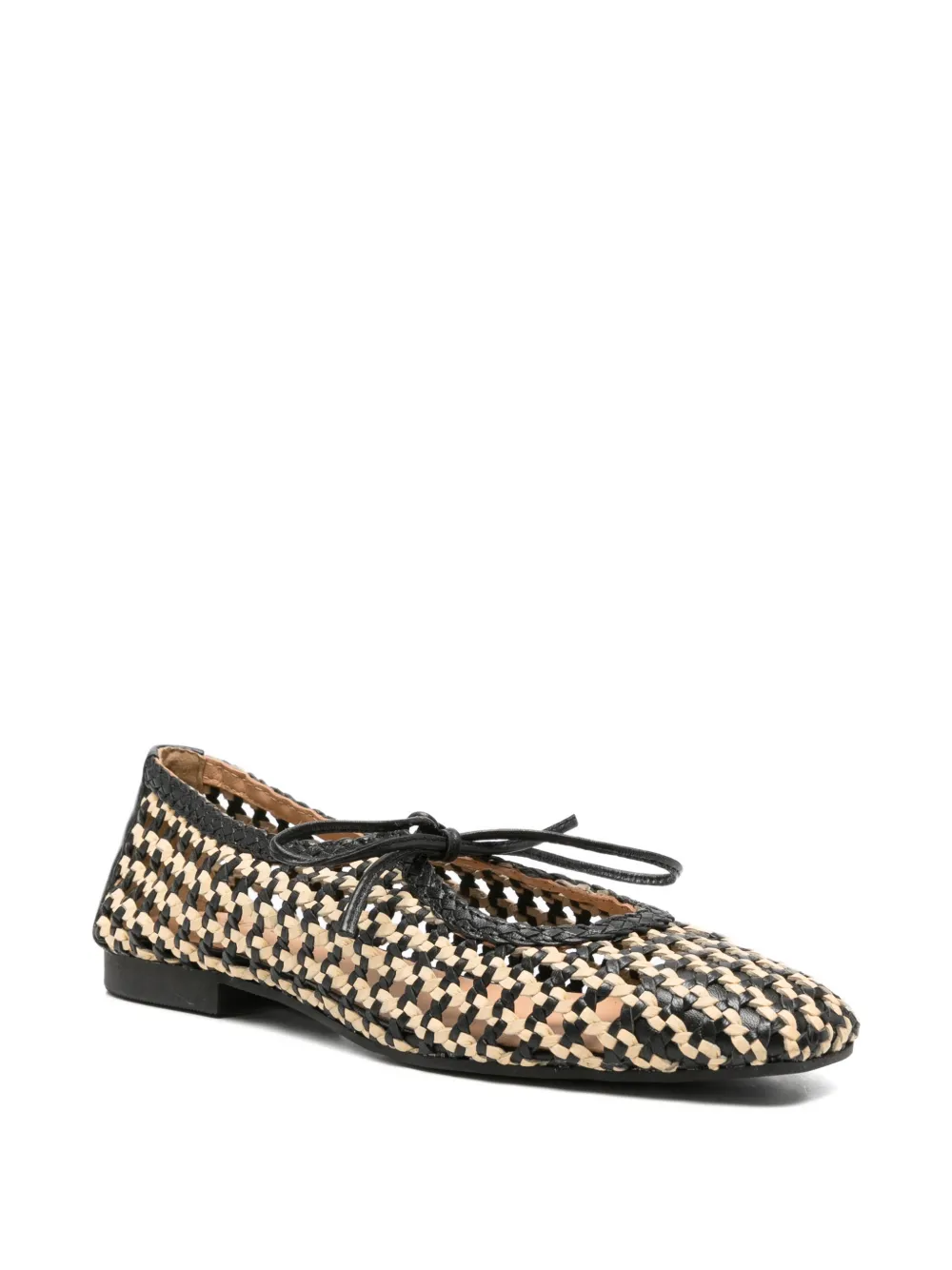 gioseppo Worden woven-design bow-detail ballet flats Zwart