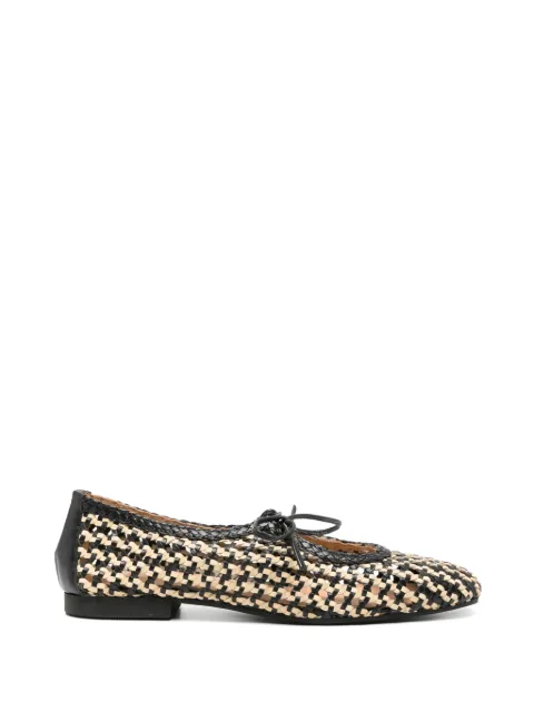 gioseppo Worden woven-design bow-detail ballet flats