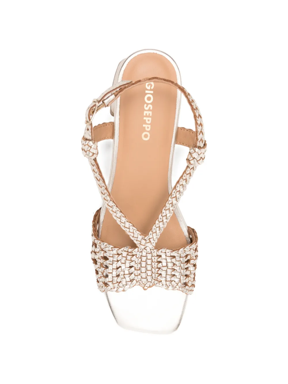 gioseppo Blissfield woven leather sandals Goud