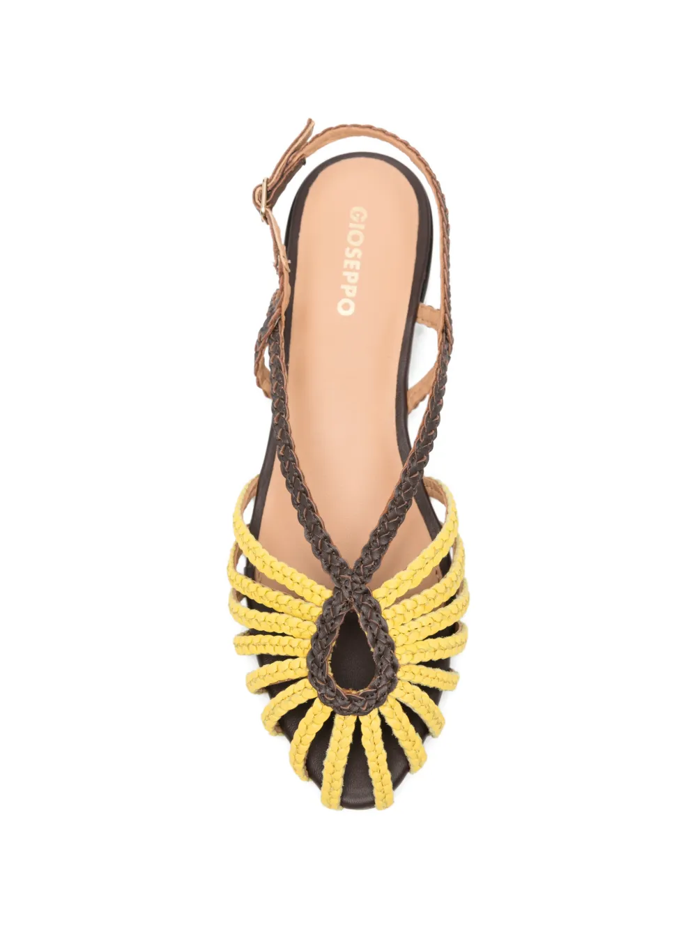gioseppo Masalani leren sandalen Geel
