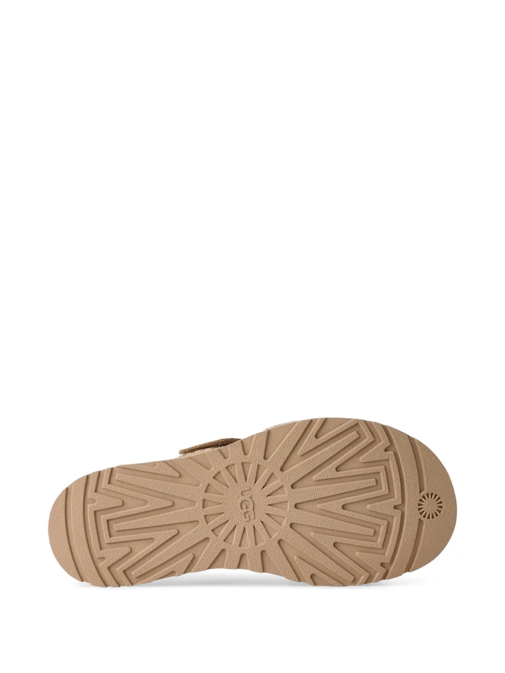 UGG GoldenGaze suede slides Beige