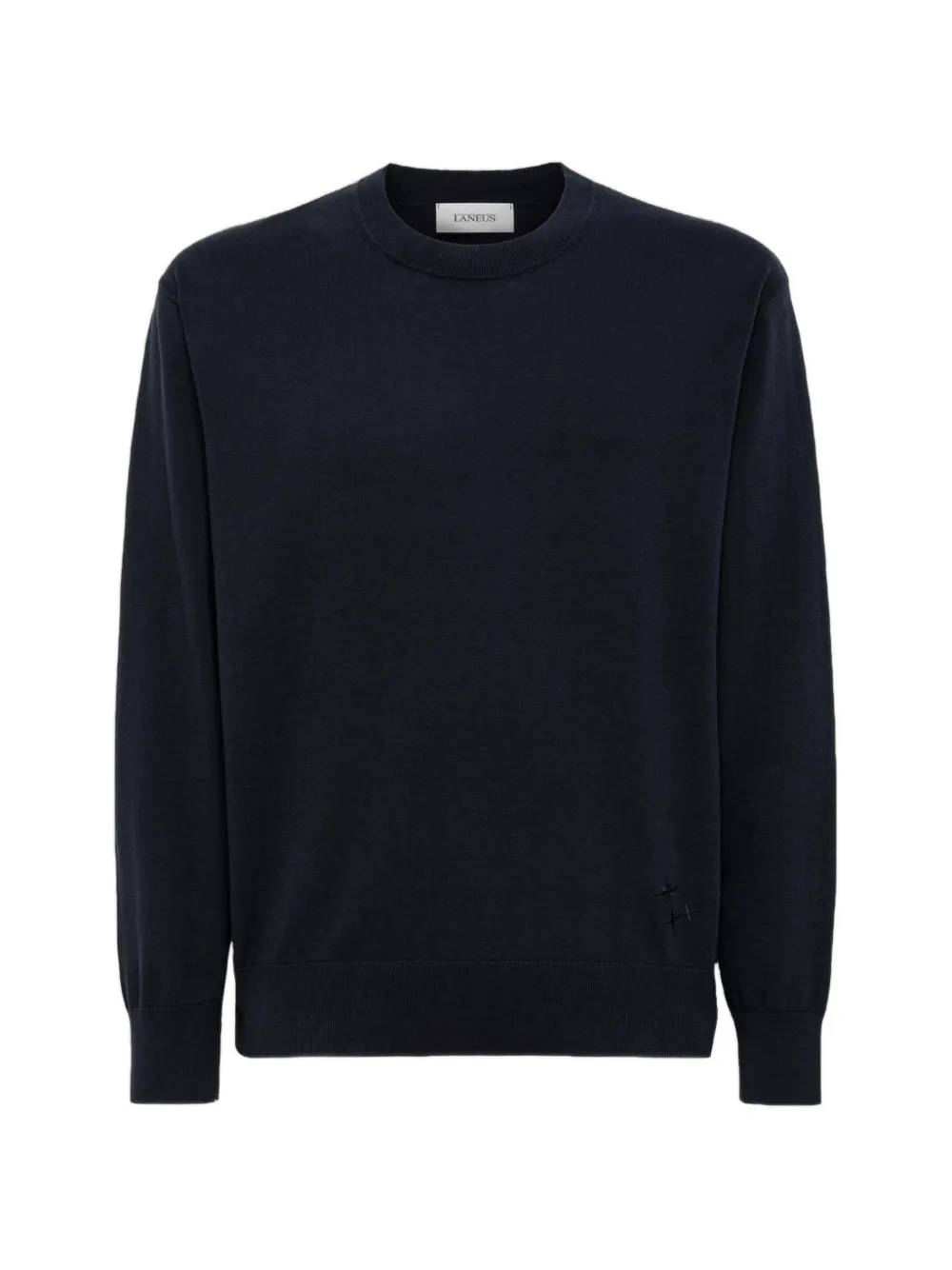 Laneus embroidered-logo sweater - Blau