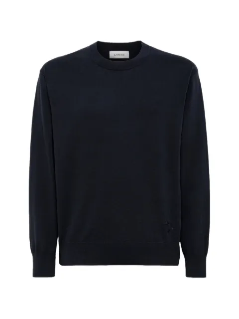 Laneus embroidered-logo sweater