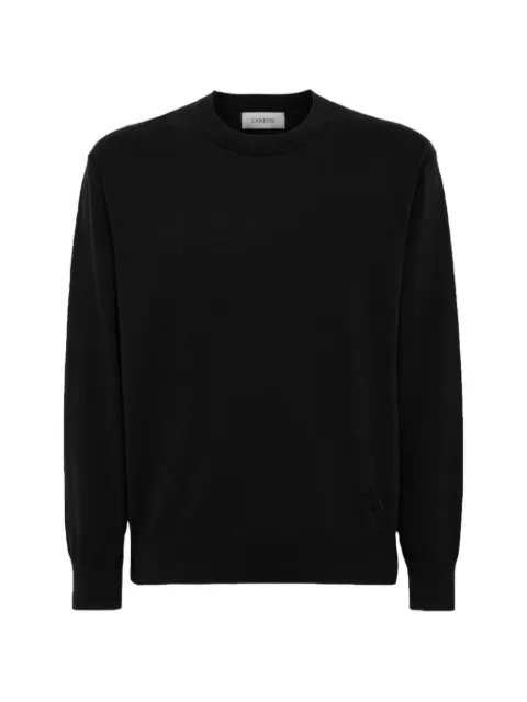 Laneus embroidered-star crew-neck sweater