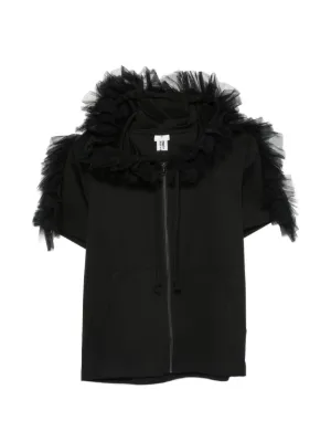 ノワールケイニノミヤ コムデギャルソン ショート丈 スウェットパーカー Comme des Garçons Noir Kei Ninomiya（コム・デ・ギャルソン ノワール