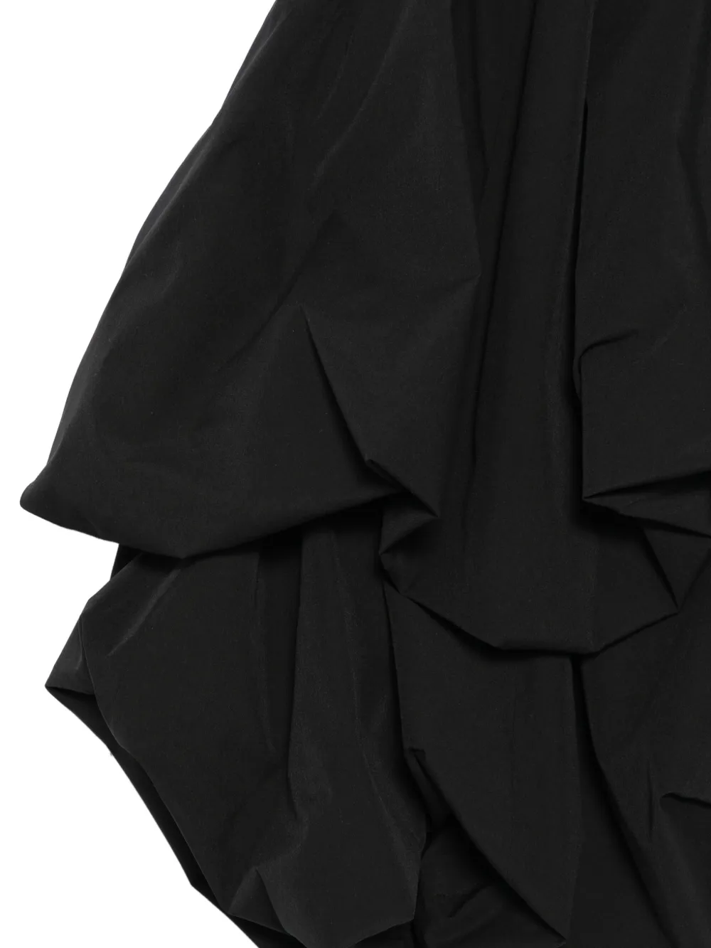 Noir Kei Ninomiya Gelaagde mini-ballonrok Zwart