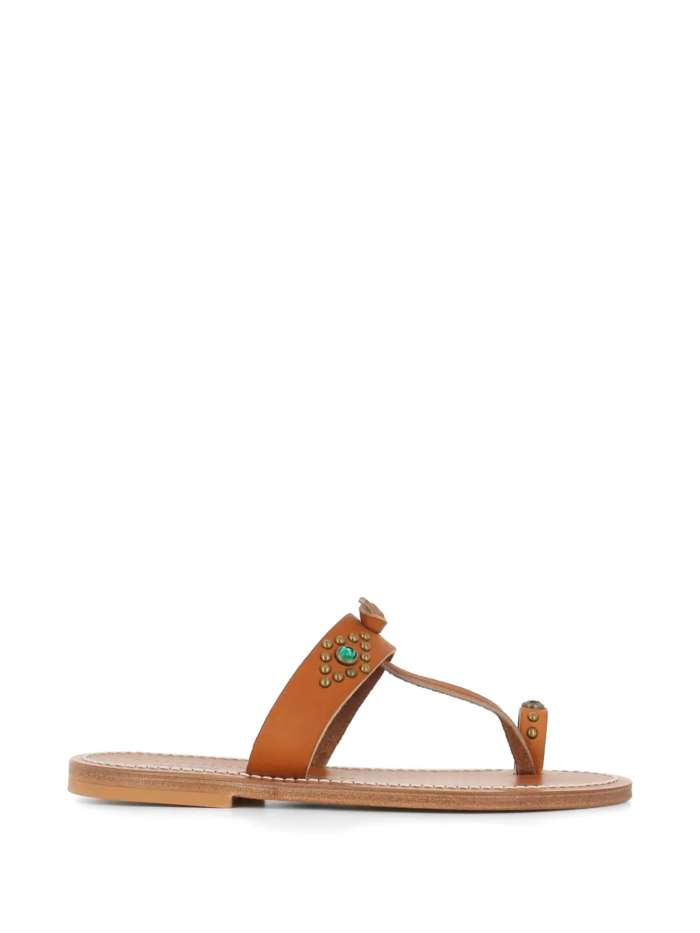 K. Jacques embellished toe-strap sandals - Marrone