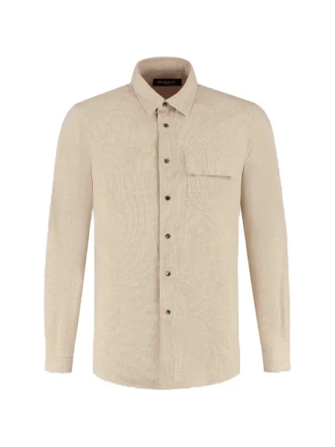 Kiton Buba flap-pocket long-sleeve shirt