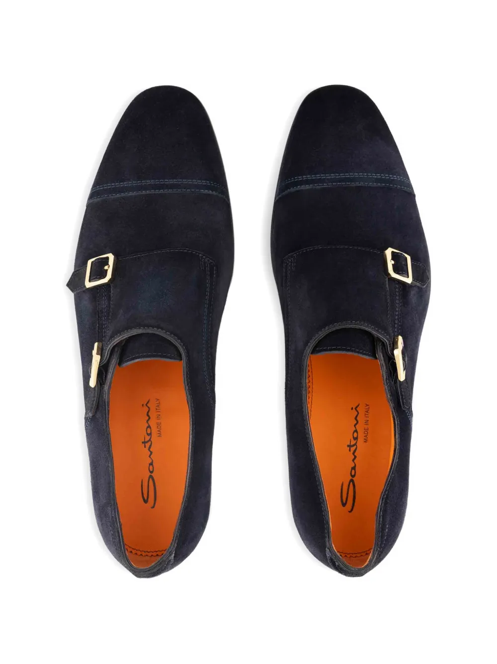 Santoni double-strap monk shoes Blauw