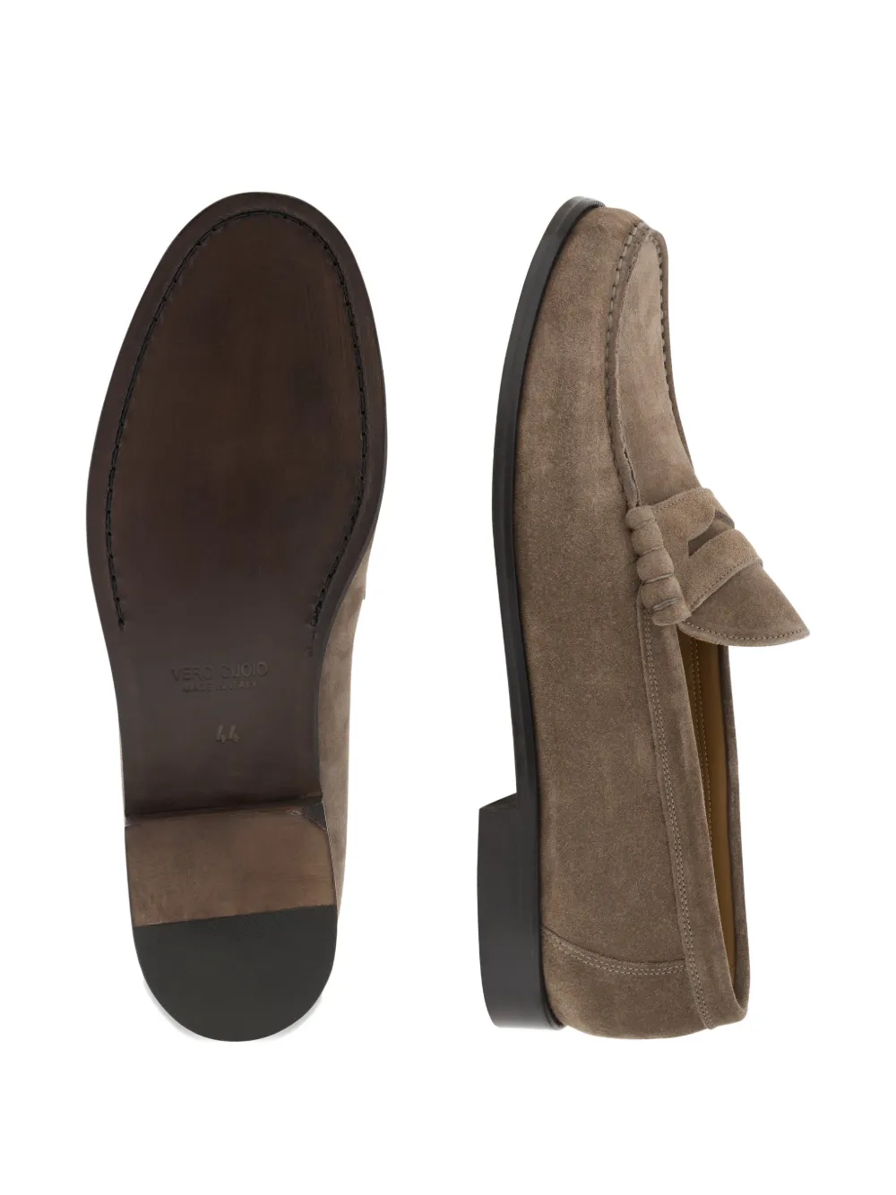 Boggi Milano suede leather loafers Bruin