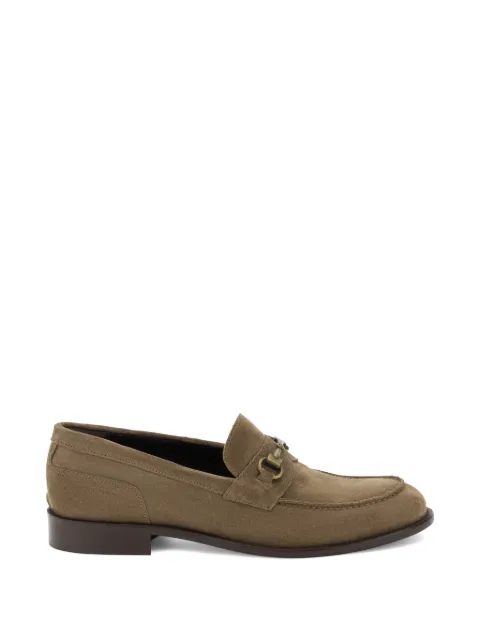 Boggi Milano suede horsebit loafers