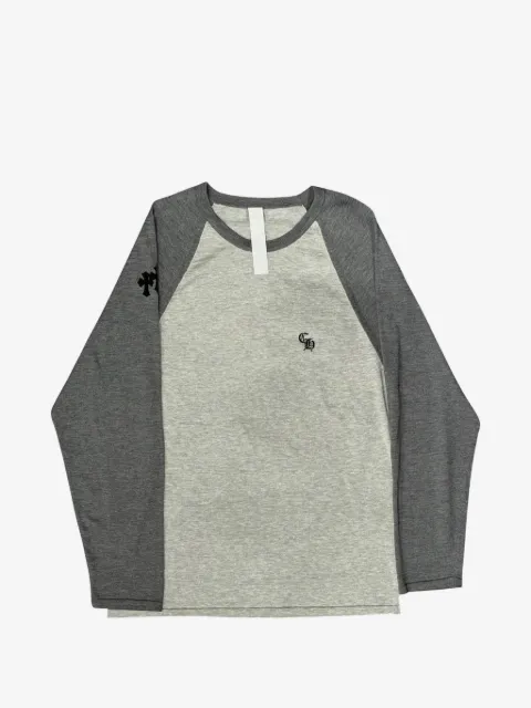 Chrome Hearts Henley Baseball 3 cross-patch T-shirt