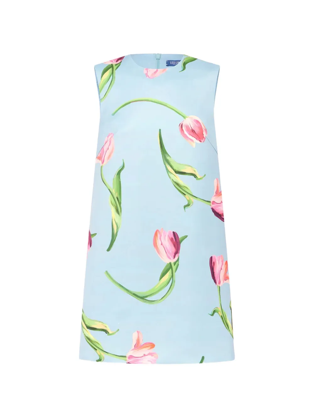 Leo Lin Yvonne tulip-print mini dress - Blu