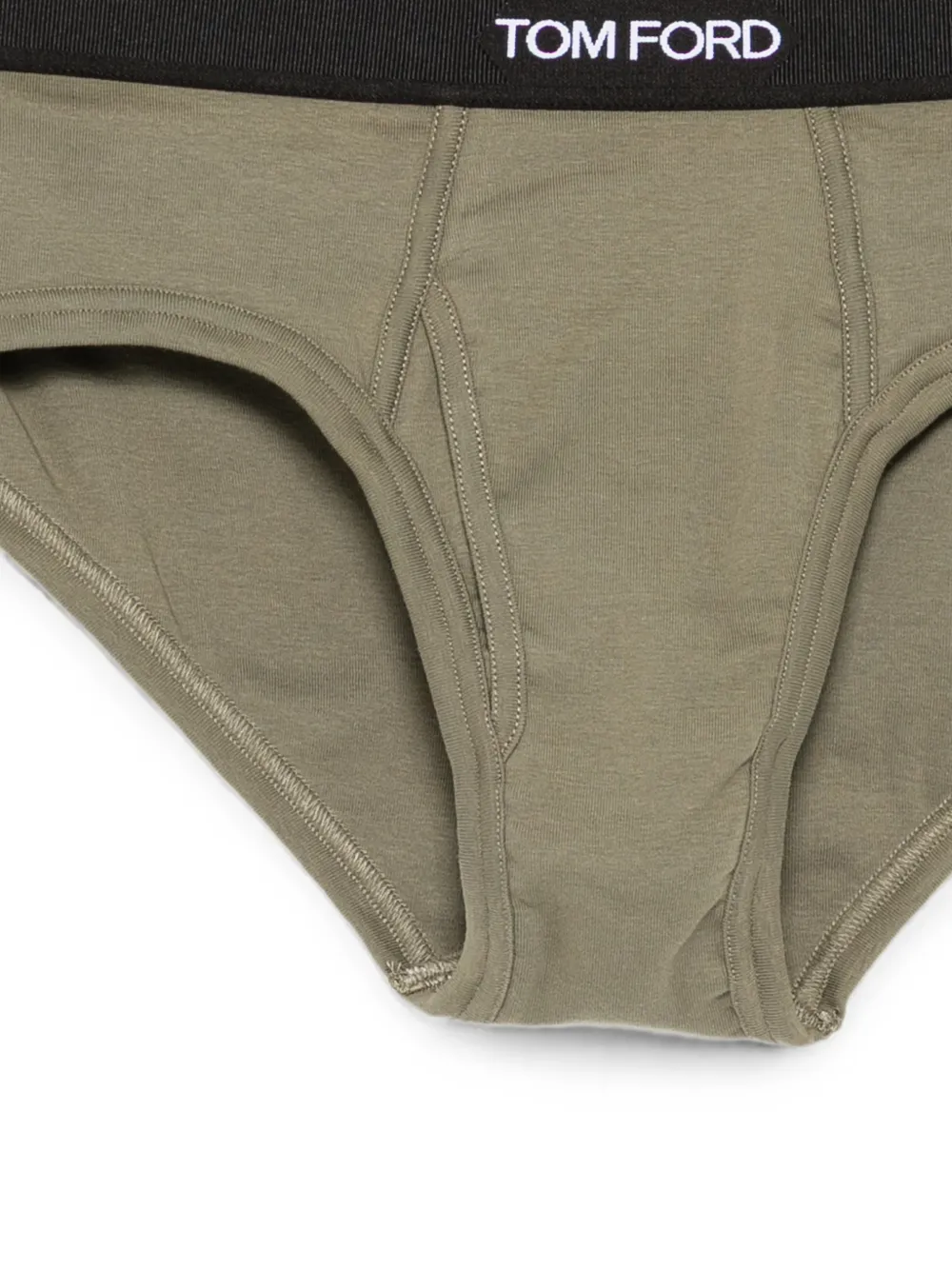 TOM FORD Slip met logoband Groen