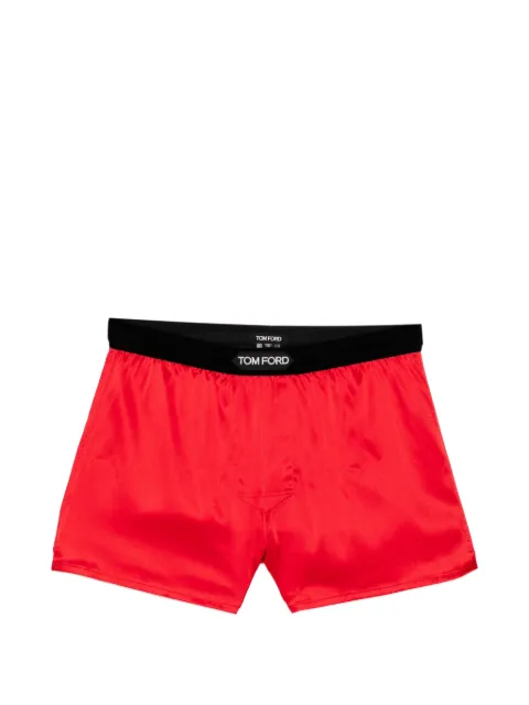 TOM FORD logo-patch boxer shorts