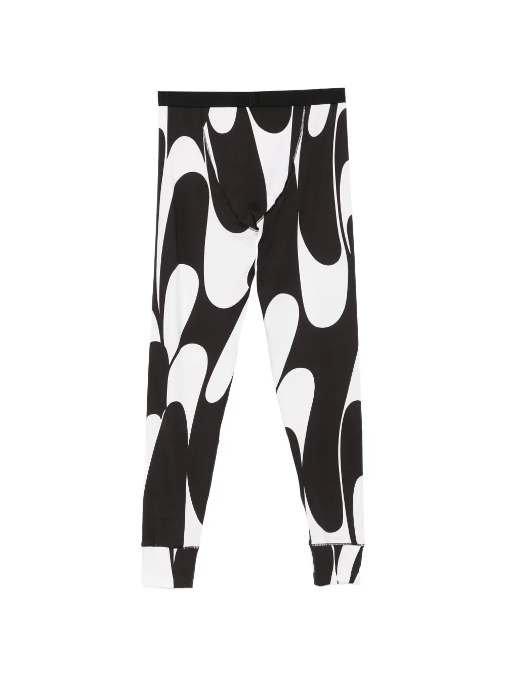 TOM FORD Lange onderbroek met abstracte print Zwart