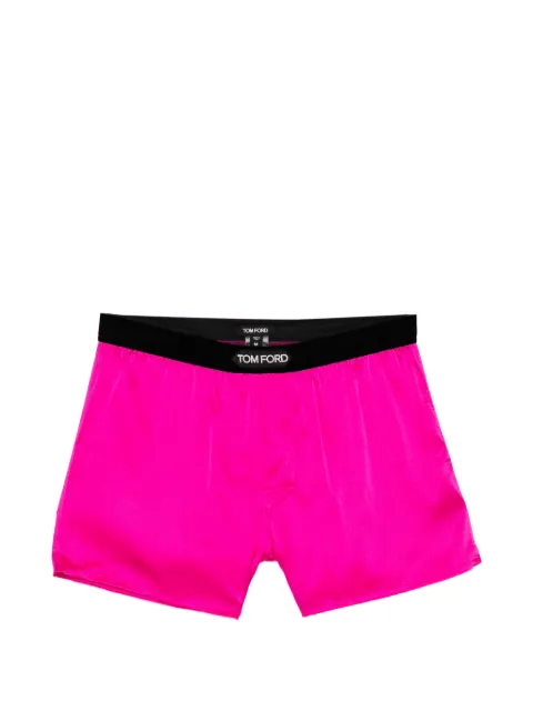 TOM FORD logo-patch boxer shorts