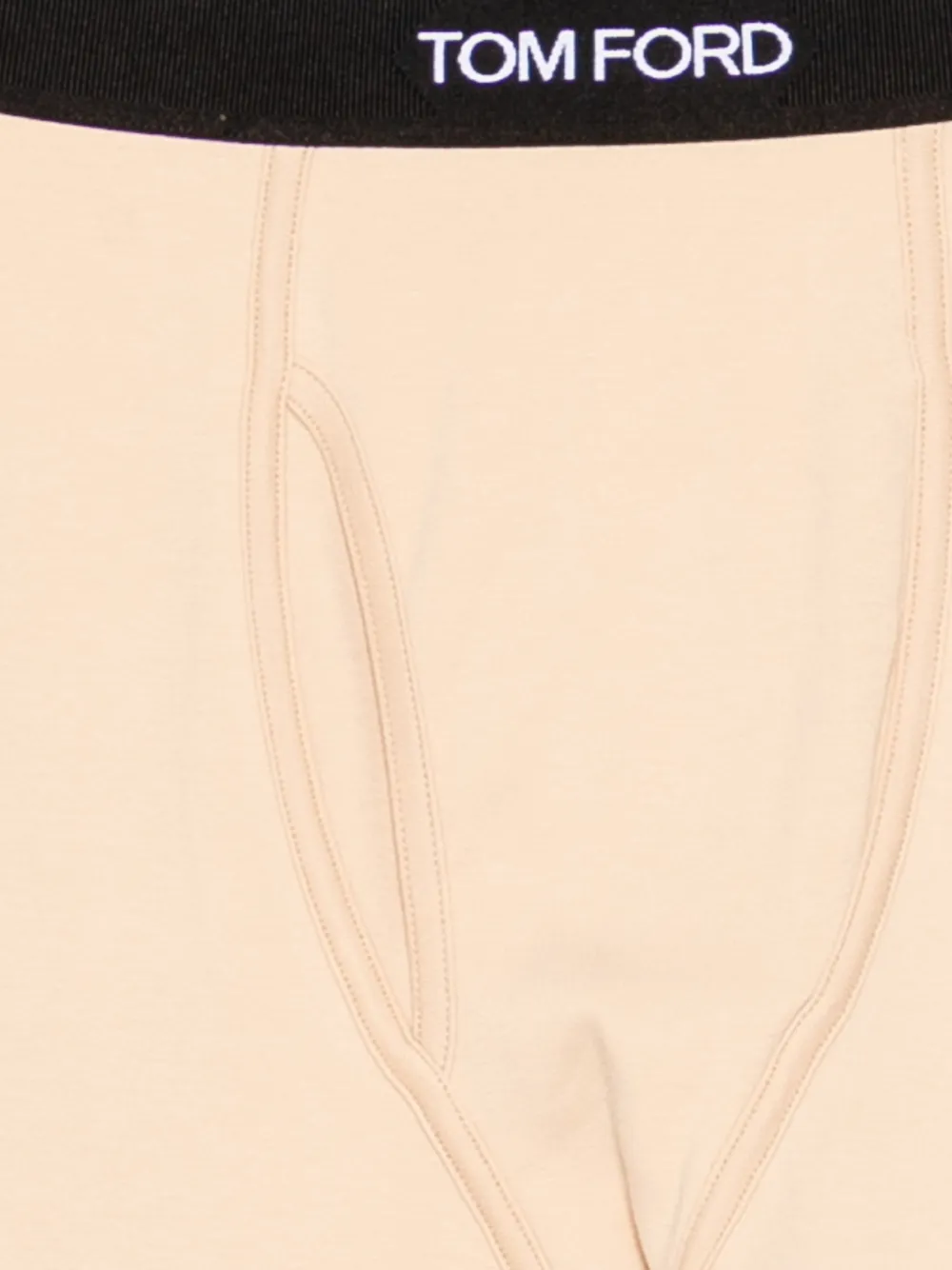 TOM FORD Slip met logopatch Beige
