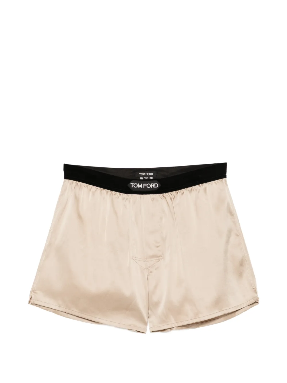 TOM FORD logo-patched boxer - Nude