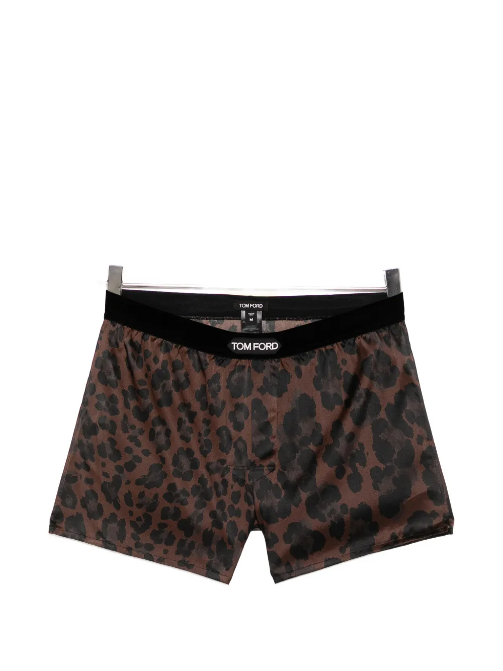 TOM FORD leopard-print boxer shorts - Marrone