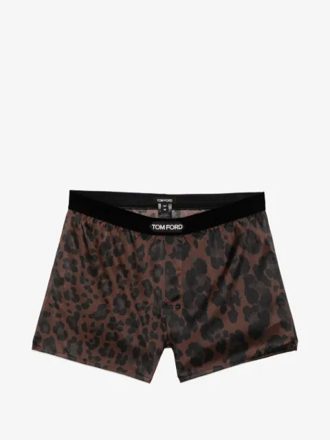 TOM FORD bóxer con estampado de leopardo