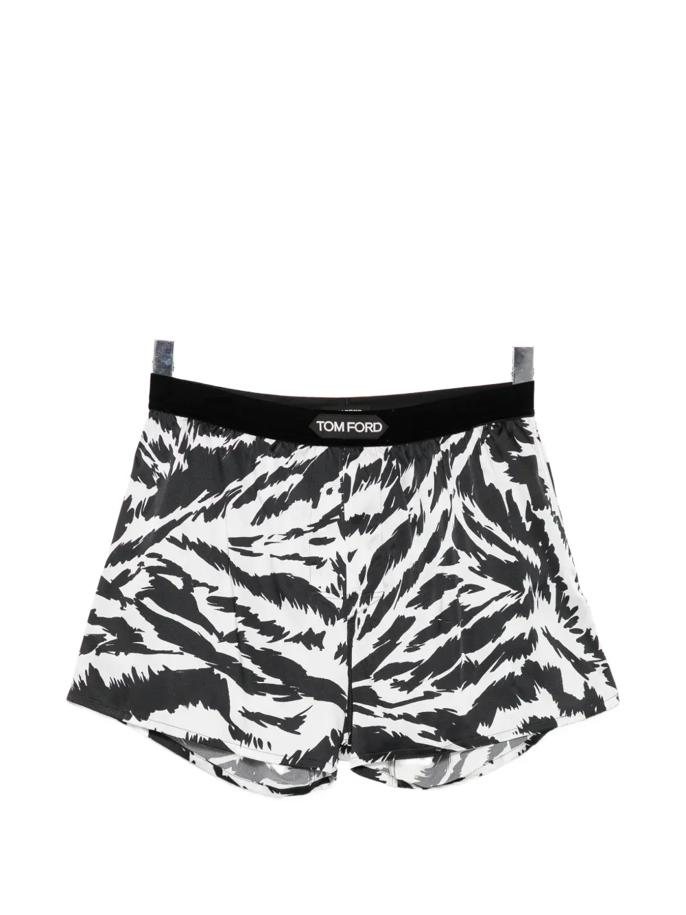 TOM FORD zebra-print boxer - Bianco