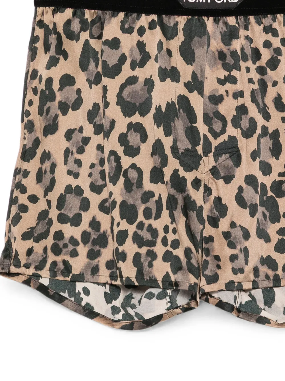 TOM FORD Boxershorts met luipaard-print Beige